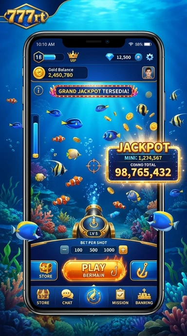 Tampilan antarmuka 777rt yang sederhana dan intuitif.